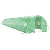 vidaXL Tuinkas met stalen frame 54 m² 18x3x2 m groen