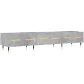 vidaXL Tv-meubel 150x36x30 cm bewerkt hout betongrijs