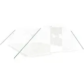 vidaXL Tuinkas met stalen frame 24 m² 6x4x2 m wit