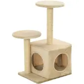 vidaXL Kattenkrabpaal met sisal krabpalen 60 cm beige