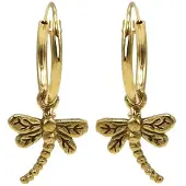 Karma Oorhangers dragonfly Goud