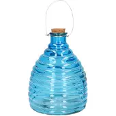 Svenska Living Wespenvanger/wespenval blauw van glas 21 cm - Ongediertevallen - Ongediertebestrijding