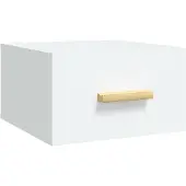 vidaXL Nachtkastje wandgemonteerd 35x35x20 cm wit