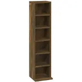 vidaXL Cd-kast 21x20x88 cm bewerkt hout gerookt eikenkleurig