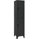 vidaXL Lockerkast 38x45x180 cm staal antracietkleurig