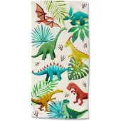 Good Morning Kinder Strandlaken Velours Dinos 75x150cm - multi