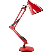 Virone Bureaulamp DIAN, 60W, E27, staal, rood - ON-DL-1/R