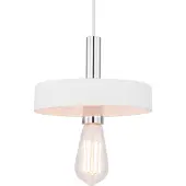 Globo Hanglamp wit 'Christine' E27 fitting gips