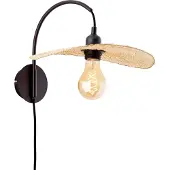 Brilliant 99426/76 Jefter Wandlamp Zwart/Natuur - 1 x E27