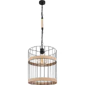 Globo Hanglamp HALIA 35.0 cm 1-lichts Zwart, Bruin