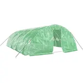 vidaXL Tuinkas met stalen frame 40 m² 8x5x2,3 m groen