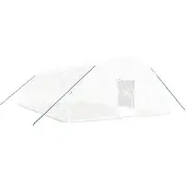 vidaXL Tuinkas met stalen frame 60 m² 10x6x2,85 m wit