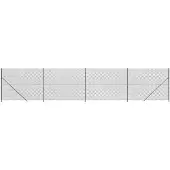 vidaXL Gaashek met flens 1,6x10 m antracietkleurig