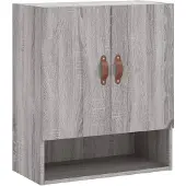 vidaXL Wandkast 60x31x70 cm bewerkt hout grijs sonoma eikenkleurig
