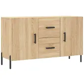 vidaXL Dressoir Sonoma-eikenhout, 100x36x60 cm, houtvezel
