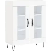 vidaXL Dressoir 69,5x34x90 cm bewerkt hout wit