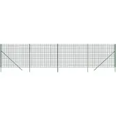 vidaXL Draadgaashek 1,4x10 m gegalvaniseerd staal groen