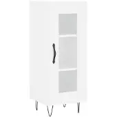 vidaXL Dressoir 34,5x34x90 cm bewerkt hout wit