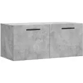 vidaXL Wandkast 80x36,5x35 cm bewerkt hout betongrijs