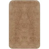 vidaXL Badmattenset stof beige 3-delig