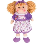 Bigjigs Toys , Laura, stoffen pop, 34 cm