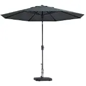 Madison Parasol Paros Luxe Auto Tilt Grey Grade 6 (300 x 300 cm)