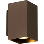 QAZQA Moderne wandlamp donkerbrons vierkant - Sandy