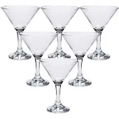 Pasabahce Cocktail/martini glazen - Set van 6x stuks - transparant - 190 ml - Cocktailglazen