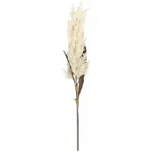 Mica Decorations pampasgras pluim losse steel/tak - creme wit - 88 cm - decoratie kunst graspluimen - Kunsttakken