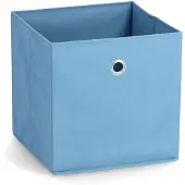 Zeller opbergmand/kastmand - 22 liter - blauw - 28 x 28 x 28 cm - Opbergmanden