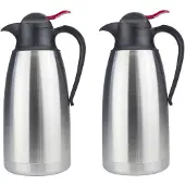 Benson 2x stuks thermoskan van RVS 1.1 liter - Thermoskannen