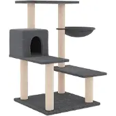 vidaXL Kattenmeubel met sisal krabpalen 82,5 cm donkergrijs