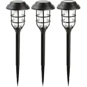 Benson Tuinlamp Solar Fakkel Met Flame Effect - 3 Stuks