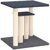vidaXL Krabpaal met platforms 50 cm donkergrijs