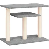 vidaXL Krabpaal met platforms 62,5 cm lichtgrijs