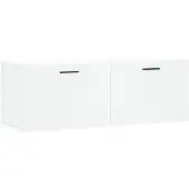 vidaXL Wandkast 100x36,5x35 cm bewerkt hout wit