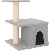 vidaXL Kattenmeubel met sisal krabpalen 48 cm lichtgrijs