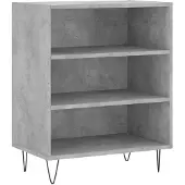 vidaXL Dressoir 57x35x70 cm bewerkt hout betongrijs