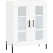 vidaXL Dressoir 69,5x34x90 cm bewerkt hout wit