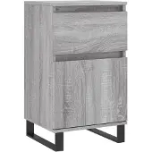 vidaXL Dressoir 40x35x70 cm bewerkt hout grijs sonoma