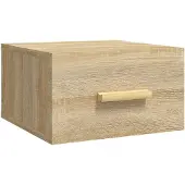 vidaXL Nachtkastje wandgemonteerd 35x35x20 cm sonoma eikenkleurig