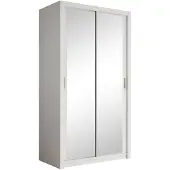 Meubella Kledingkast spiegel 120x62x215 Kleerkast schuifdeuren