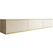 Meubella Zwevend TV-Meubel Beige 175x32x30 goud