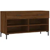vidaXL Schoenenbank 102x35x55 cm bewerkt hout sonoma eikenkleurig