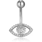 Cilla Jewels Cilla Navelpiercing van Titanium - Eye Zilver