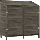 vidaXL Tuinschuur 102x52x112 cm massief vurenhout antracietkleurig