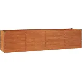 vidaXL Plantenbak verhoogd 320x80x77 cm cortenstaal roestig