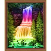 Beldizart Diamond Painting Rainbow Waterfall 40x50
