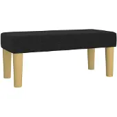 vidaXL Bankje 70x30x30 cm stof zwart