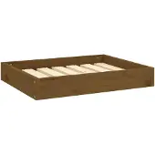 vidaXL Hondenmand 61,5x49x9 cm massief grenenhout honingbruin